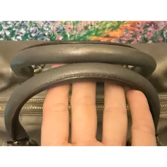 GUC Coach F15447 Ashley Satchel in Olive/Bronze Leather - Picture 6 of 13